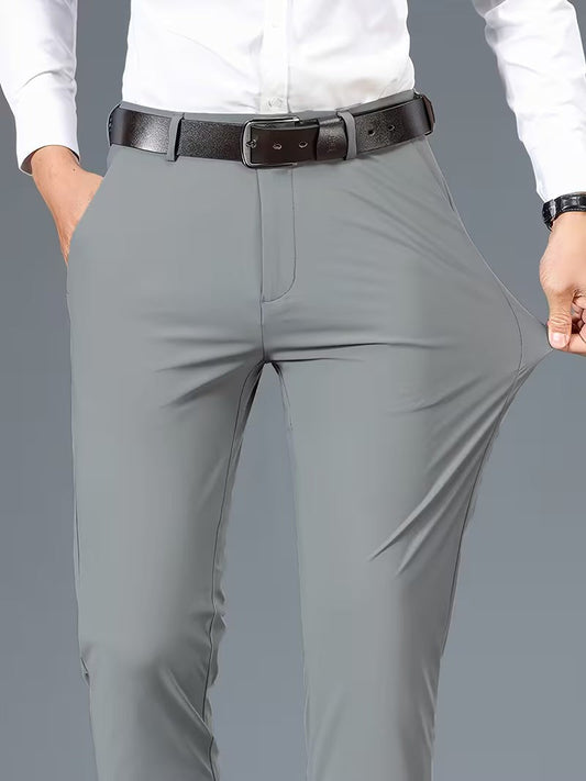 Pantalon homme coupe ajustée extensible confort quotidien