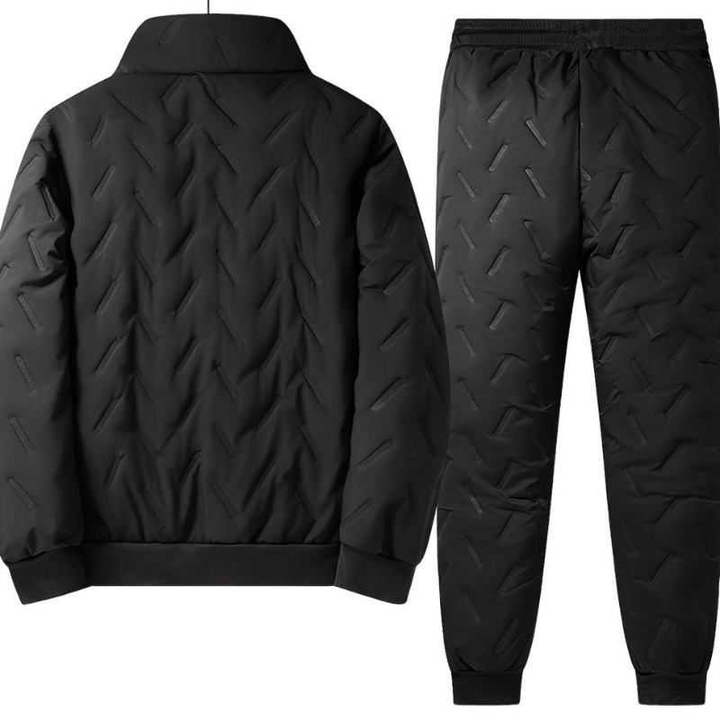 Ensemble homme hiver entraînement doublure chaude