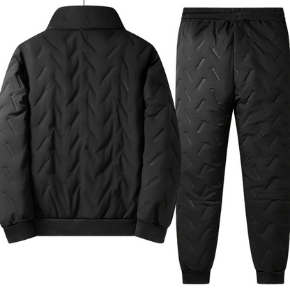 Ensemble homme hiver entraînement doublure chaude