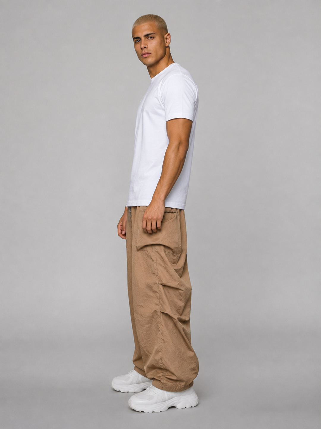 Pantalon Cargo Homme Ample Randonnée Léger Résistant à l'eau