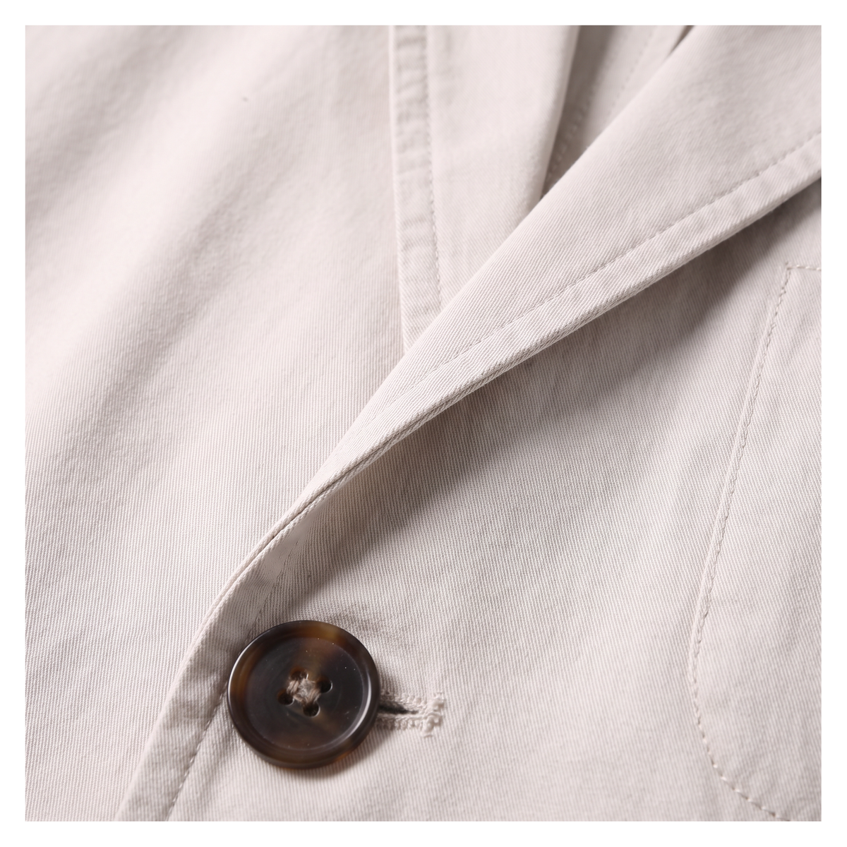 Blazer homme coton non doublé coupe décontractée