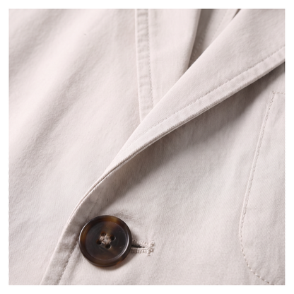 Blazer homme coton non doublé coupe décontractée