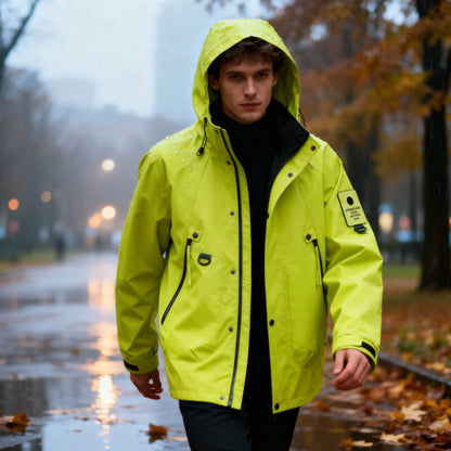 Veste homme imperméable coupe droite anti-vent