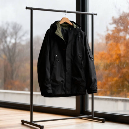 Veste homme imperméable coupe droite anti-vent
