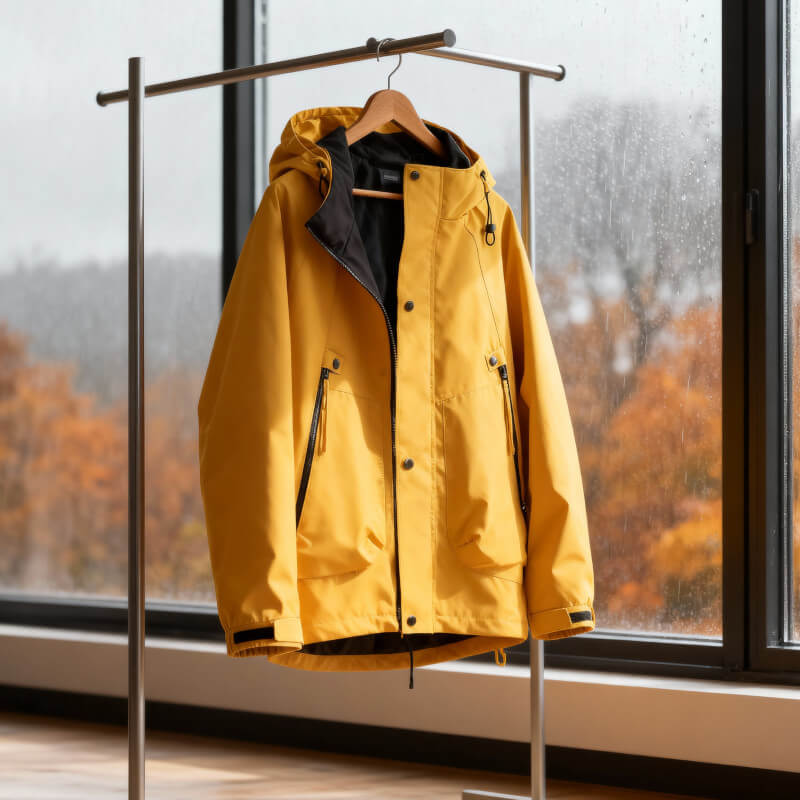 Veste homme imperméable coupe droite anti-vent