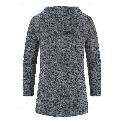 Manteau long homme à capuche élégant et chaud