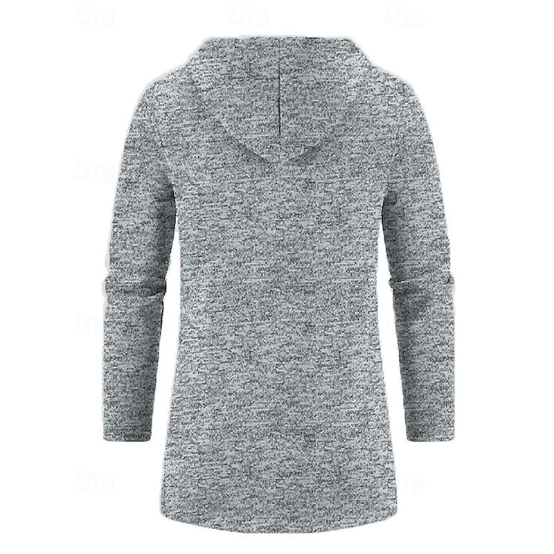 Manteau long homme à capuche élégant et chaud