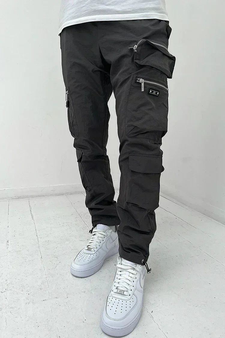 Pantalon cargo homme poches zippées utilitaires