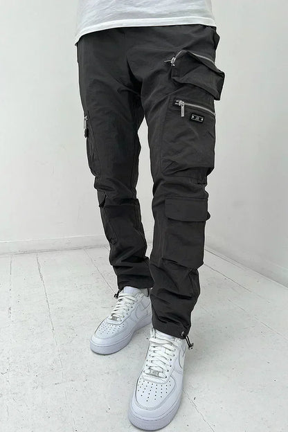 Pantalon cargo homme poches zippées utilitaires