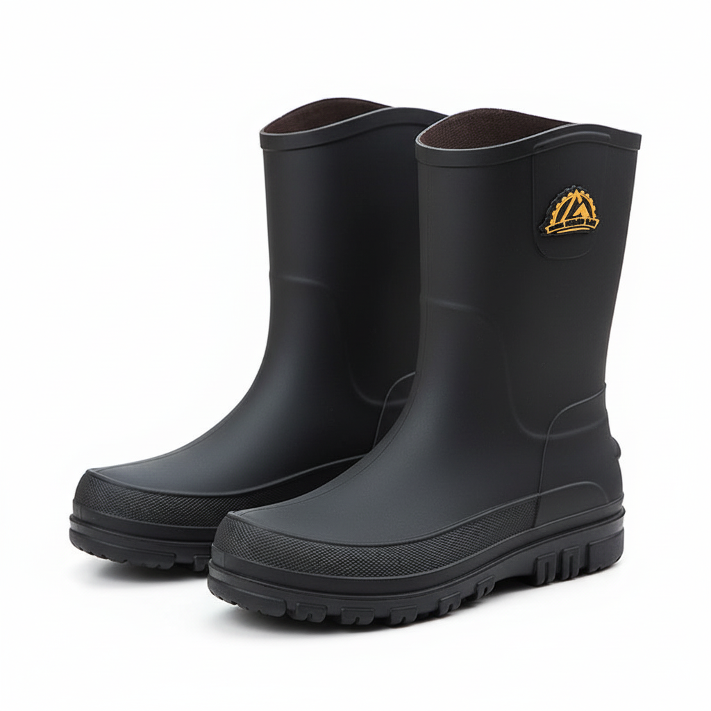 Herren-Wellingtonstiefel bis zur Mitte der Wade mit Profilsohle