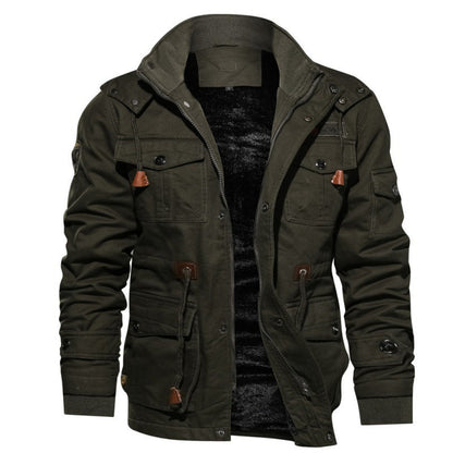 Veste homme imperméable coupe-vent doublure polaire
