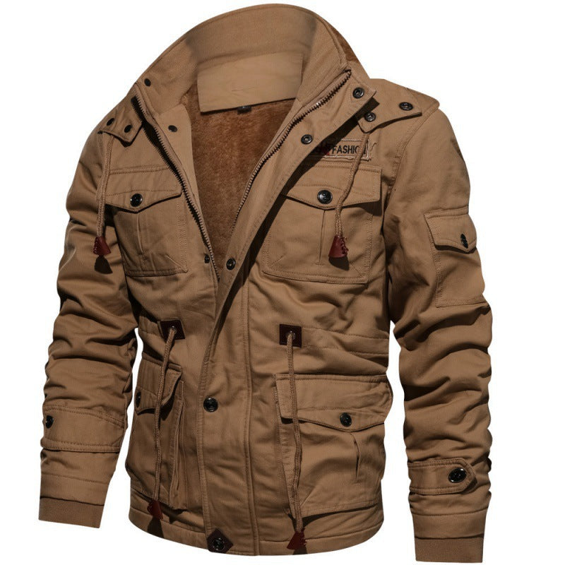 Veste homme imperméable coupe-vent doublure polaire