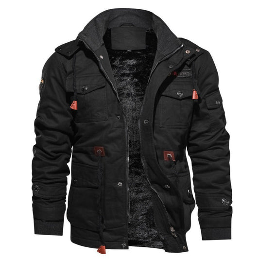 Veste homme imperméable coupe-vent doublure polaire