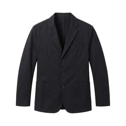 Blazer homme coton non doublé coupe décontractée