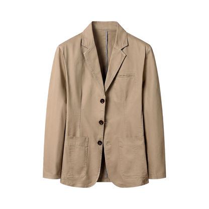 Blazer homme coton non doublé coupe décontractée