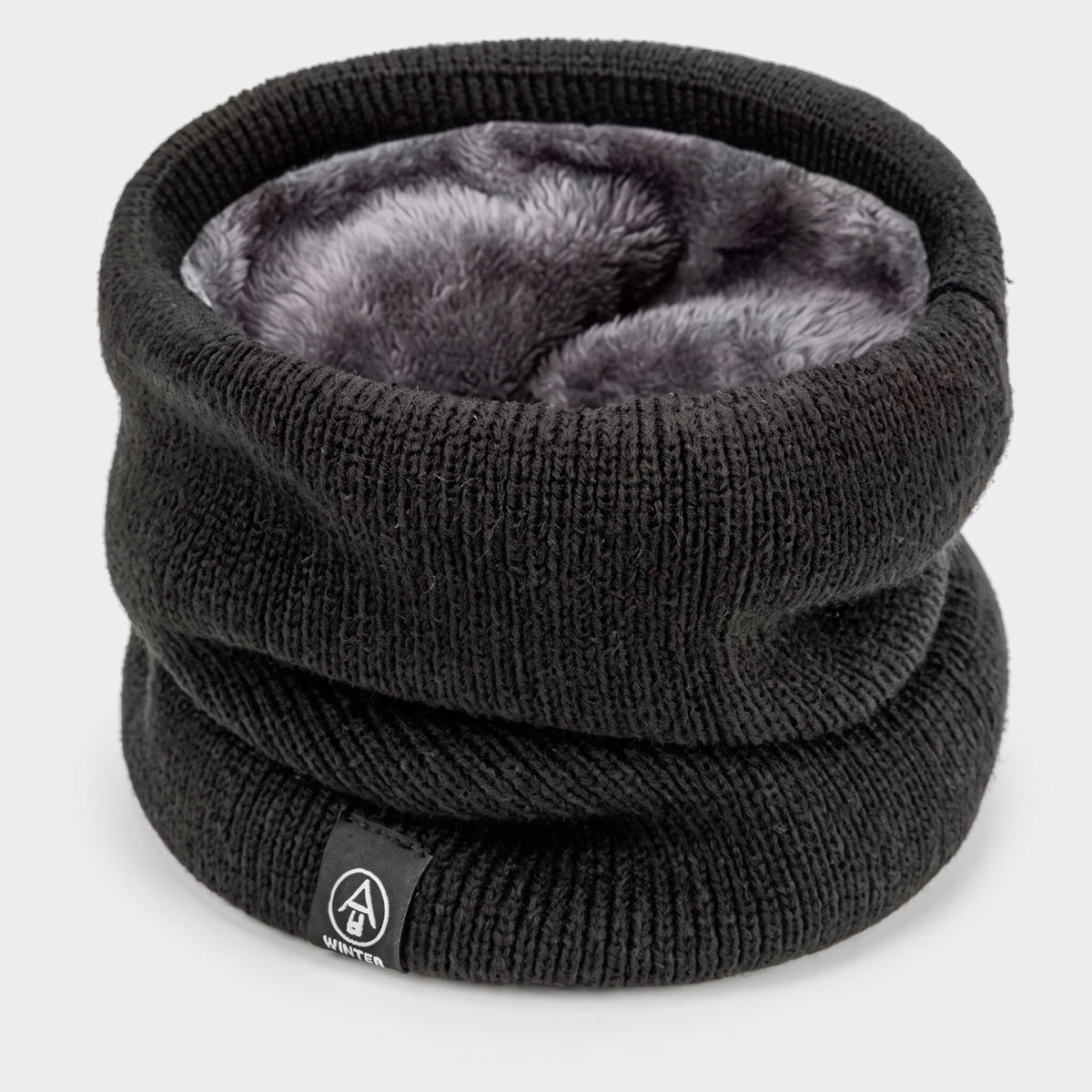 Cache-cou polaire tricoté doublé thermique hiver