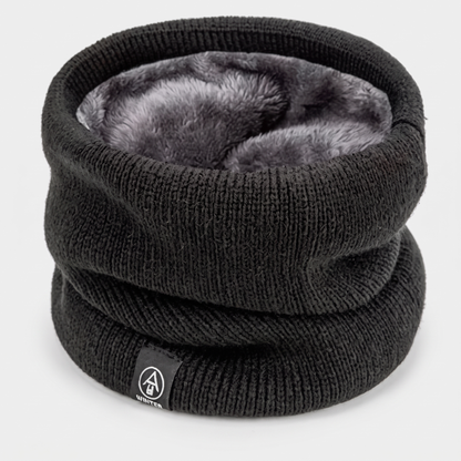 Cache-cou polaire tricoté doublé thermique hiver