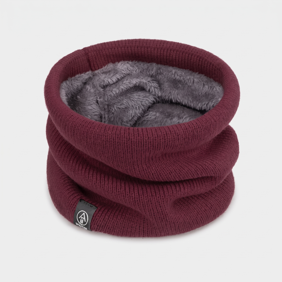 Cache-cou polaire tricoté doublé thermique hiver