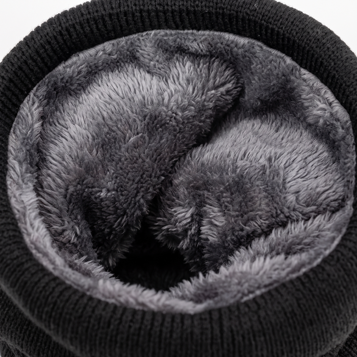 Cache-cou polaire tricoté doublé thermique hiver