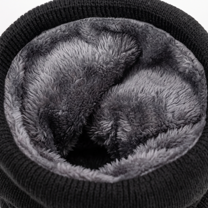 Cache-cou polaire tricoté doublé thermique hiver