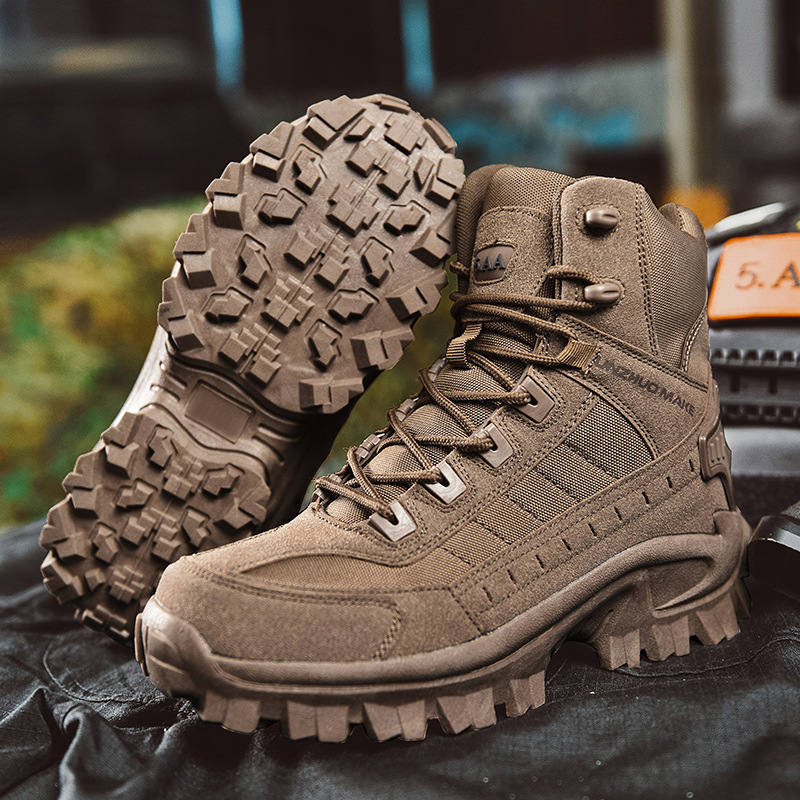 Bottes homme imperméables anti-perforation daim respirant