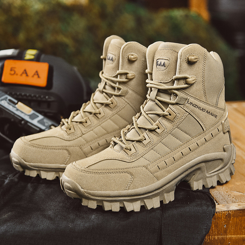 Bottes homme imperméables anti-perforation daim respirant