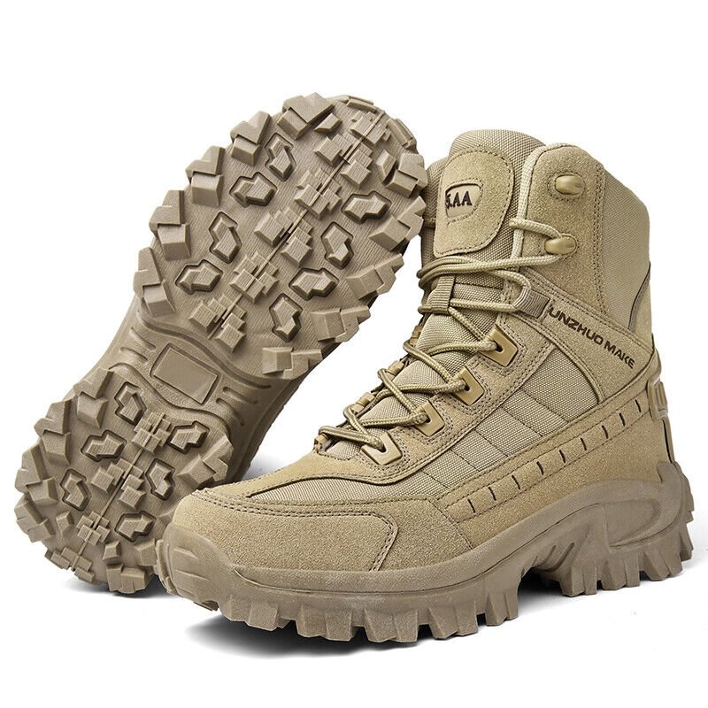 Bottes homme imperméables anti-perforation daim respirant