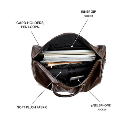 Sac de voyage cuir PU grande capacité cabine léger