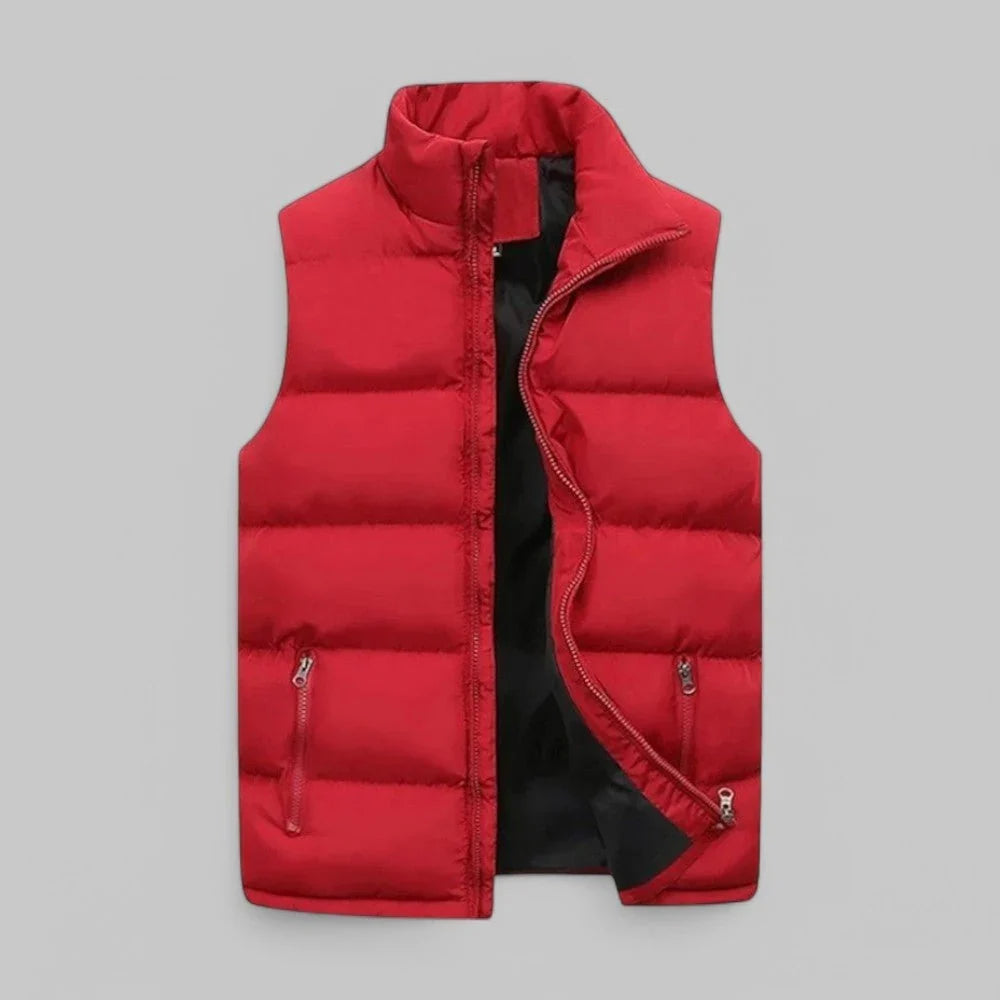 Gilet homme matelassé sans manches isolant léger