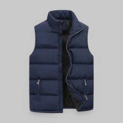 Gilet homme matelassé sans manches isolant léger