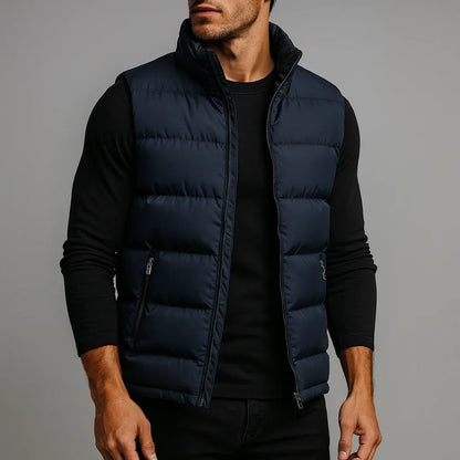 Gilet homme matelassé sans manches isolant léger