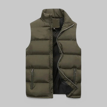 Gilet homme matelassé sans manches isolant léger