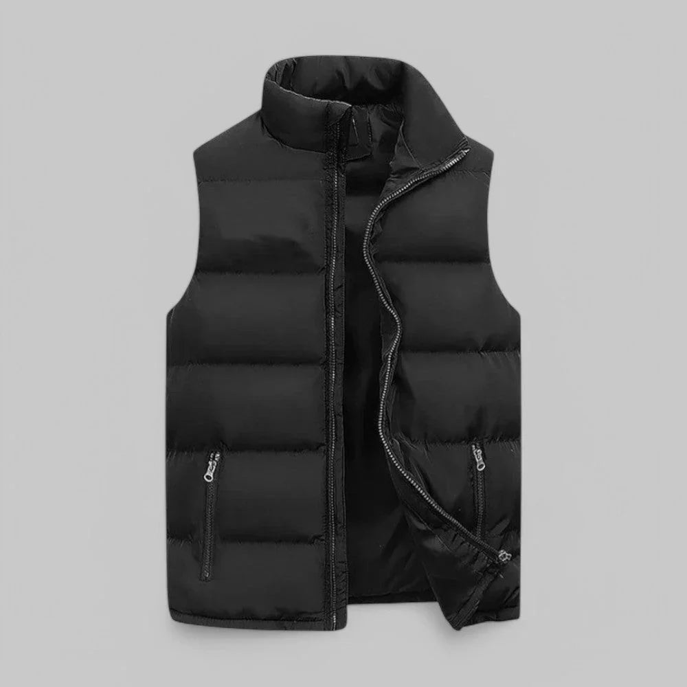 Gilet homme matelassé sans manches isolant léger