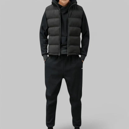 Gilet homme matelassé sans manches isolant léger