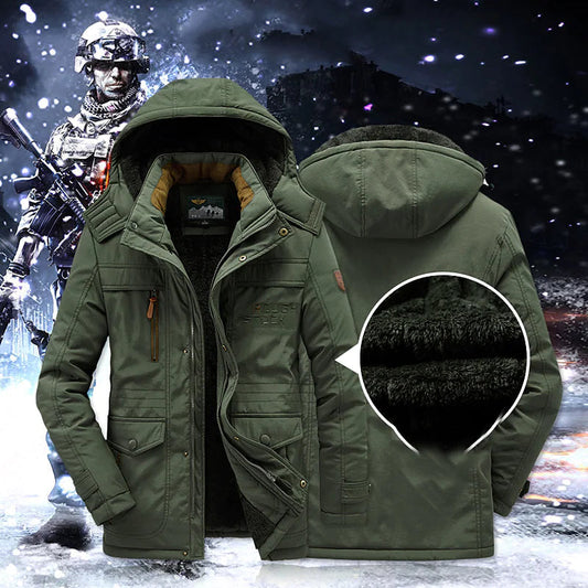 Parka homme hiver doublure polaire coupe-vent