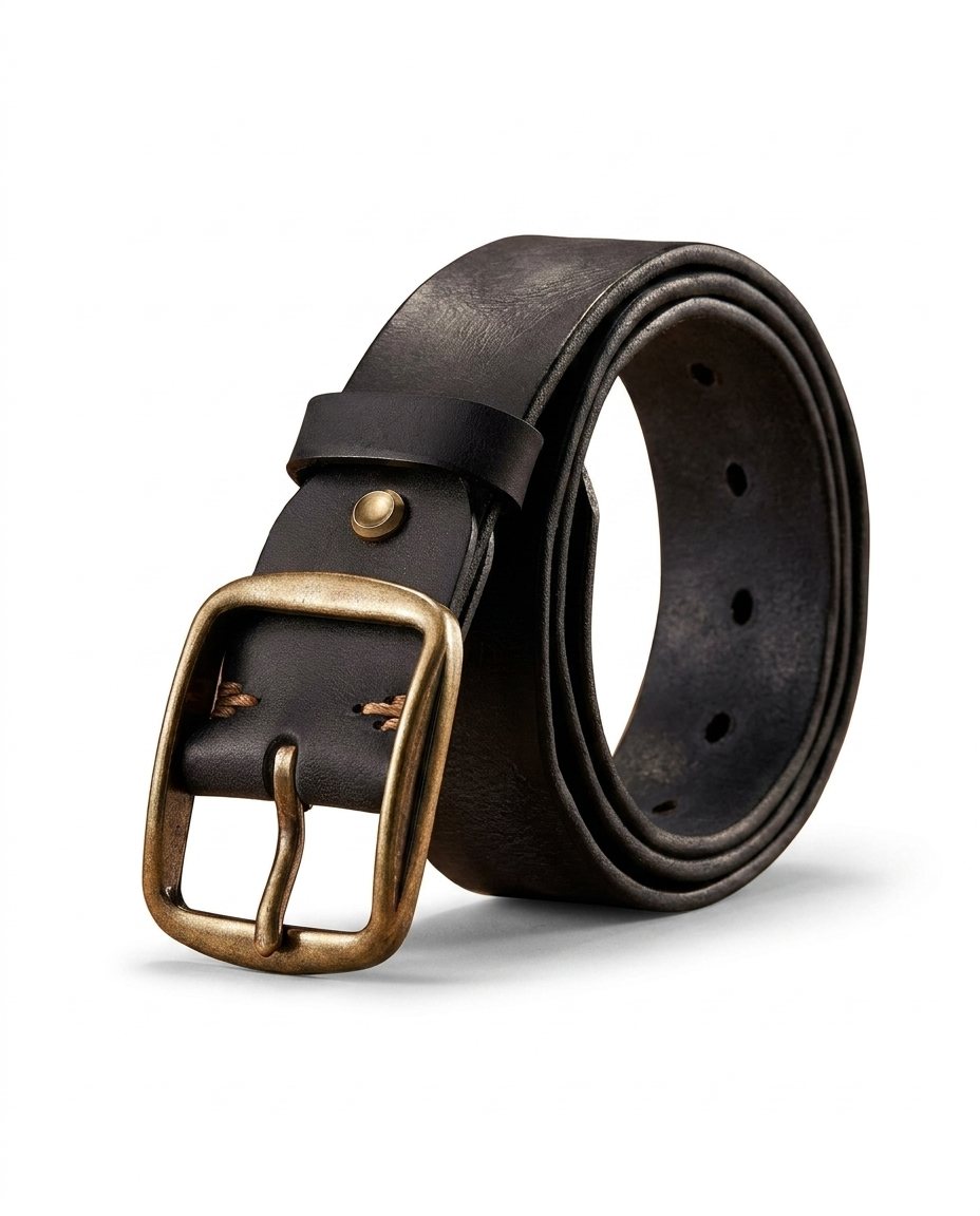 Ceinture homme cuir pleine fleur robuste pour jean