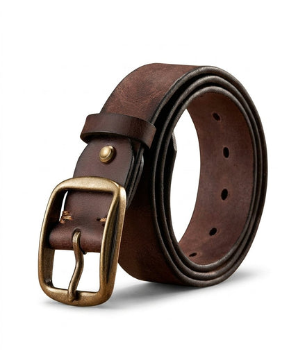 Ceinture homme cuir pleine fleur robuste pour jean