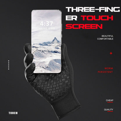 Gants hiver thermiques tactiles étanches cyclisme