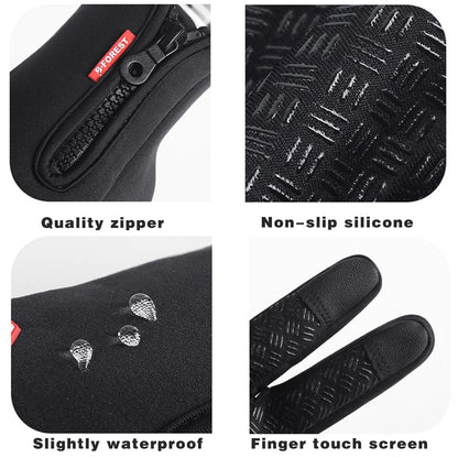 Gants hiver thermiques tactiles étanches cyclisme