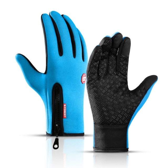 Gants hiver thermiques tactiles étanches cyclisme