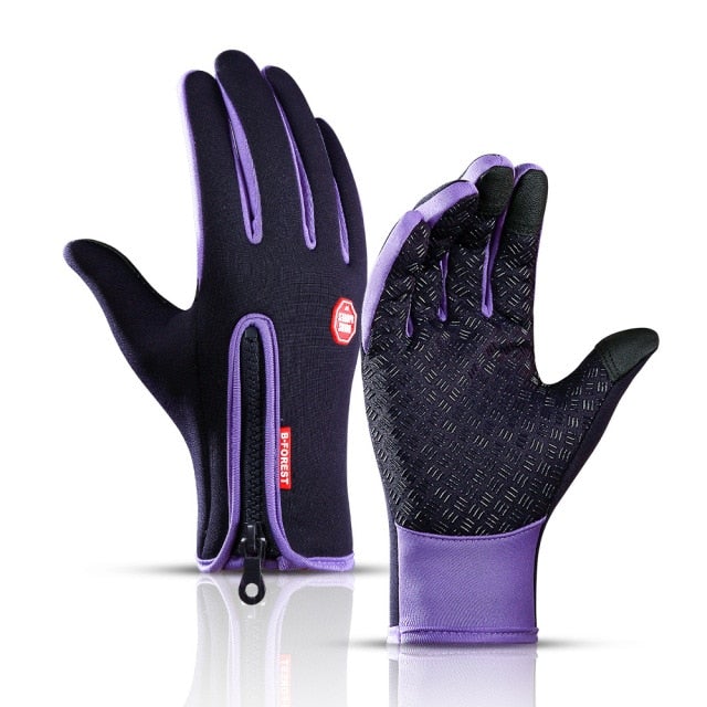Gants hiver thermiques tactiles étanches cyclisme