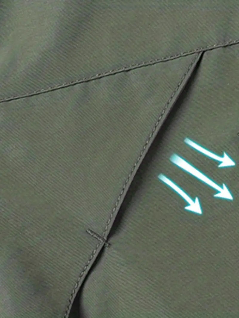 Veste imperméable homme à capuche poches zippées
