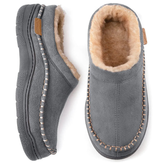 Chaussons homme chauds doublés semelle antidérapante