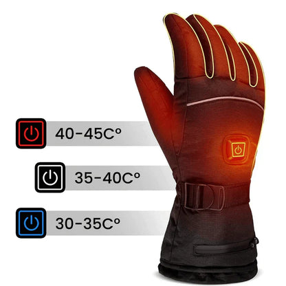Wasserdichte elektrische Handschuhe mit Heizfunktion für Damen und Herren