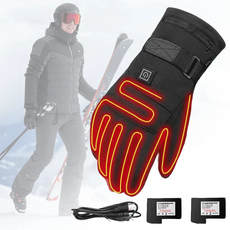 Wasserdichte elektrische Handschuhe mit Heizfunktion für Damen und Herren