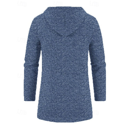 Manteau long homme à capuche élégant et chaud